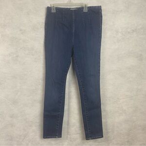 Free People Pull On Skinny Jeans Size 29 Blue Stretchy Elastic Waist